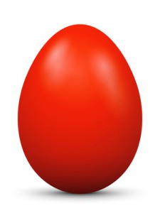Osterei, Ei, Ostern, bemalt, rot, Easter Egg, colored, red, 3D