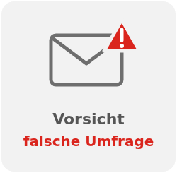 Vorsicht: gefälschte Umfrage-Mail