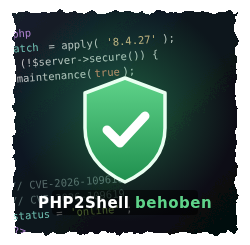 PHP2Shell behoben